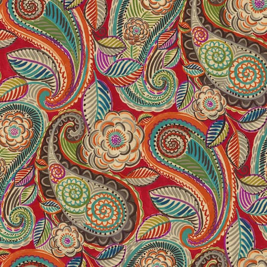 Buy The Waverly Mayan Market Caliente Paisley Home Decor Fabric At